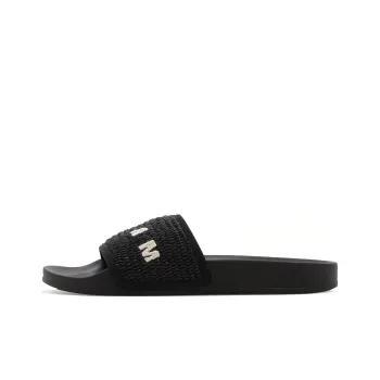 MARNI Slide 'Braided Raffia - Black'