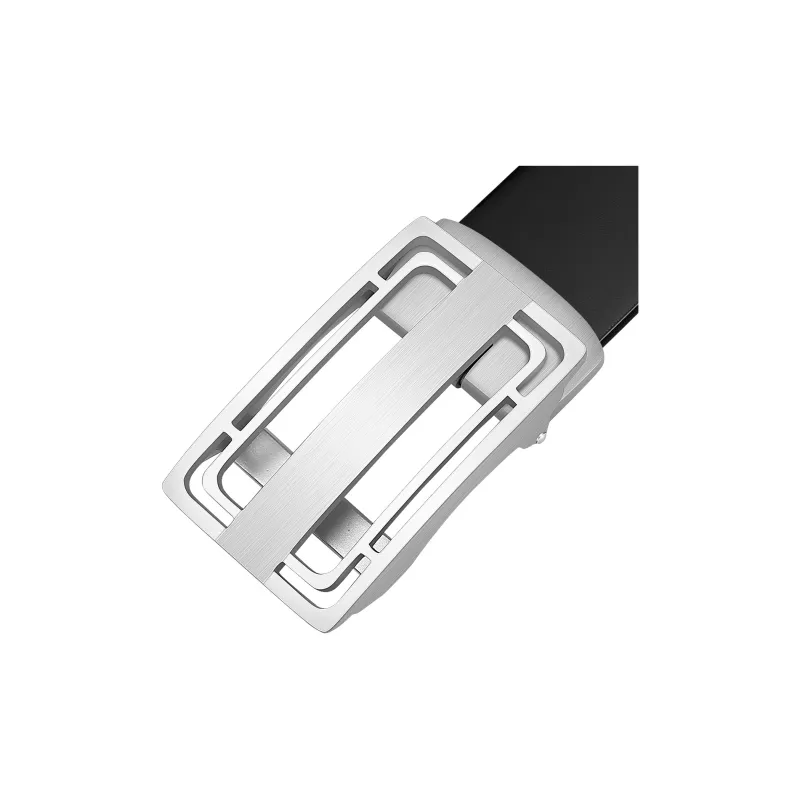 Jaylen Oos Cowhide Stainless Steel Leather Belts Men's 3.5cm-6