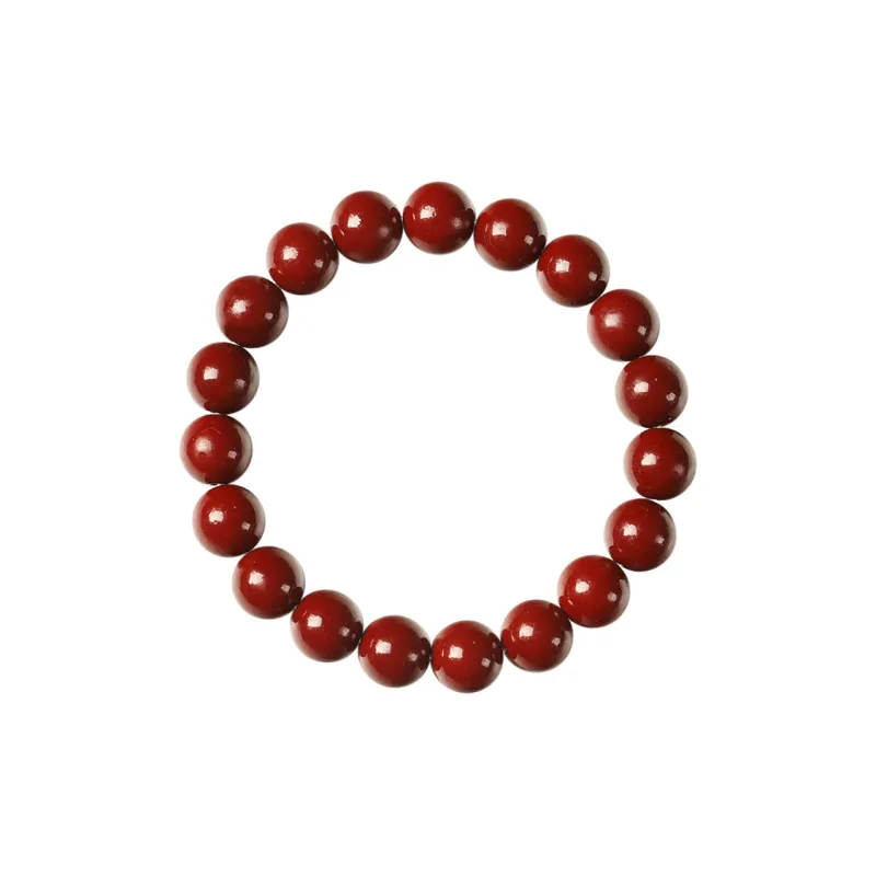 Kowloonko Reconstructed Cinnabar Jade Bracelets Unisex-2