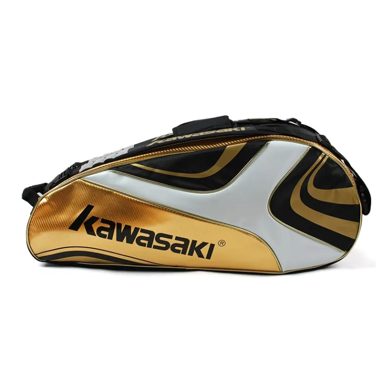 Kawasaki Fabric+Synthetic Leather Gym Bag Large Size Unisex-7