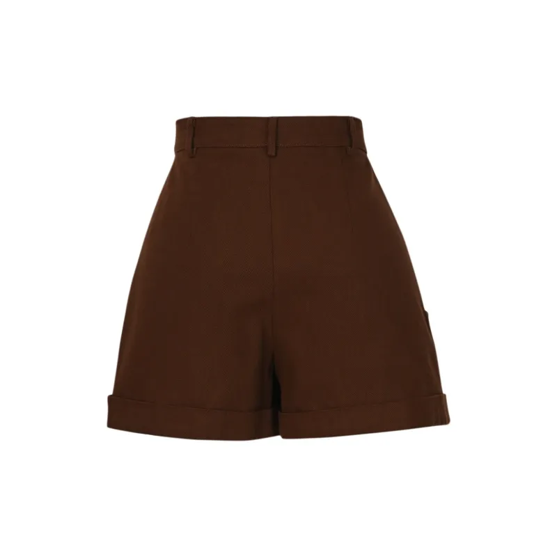 Snbl Casual Shorts Women's Dark Brown-1
