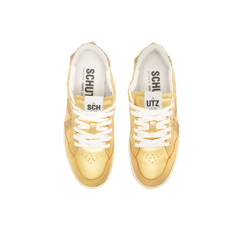 Schutz St Bold Low-Top Skateboard Shoes Women's Gold-4