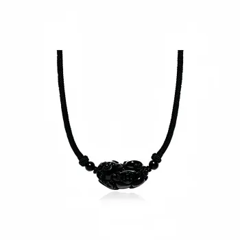 Noritake Obsidian Jade Necklaces Unisex