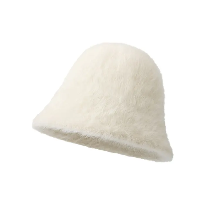 AAJF Rabbit Fur Bucket Hats Women's-1