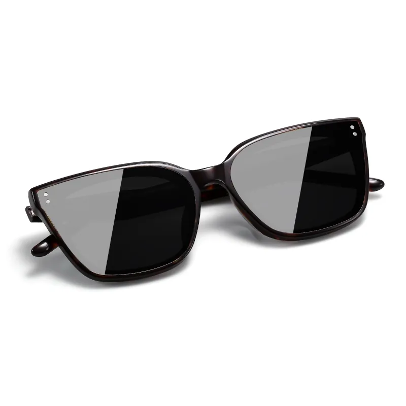 PULAIS Plate Frame Square Sunglasses Unisex-0