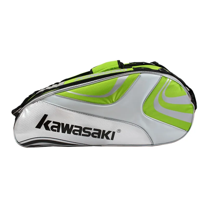 Kawasaki Fabric+Synthetic Leather Gym Bag Large Size Unisex-14