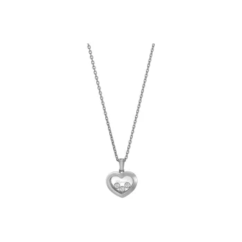 Chopard 18kt White Gold Happy Diamonds Icons Pendant Necklace