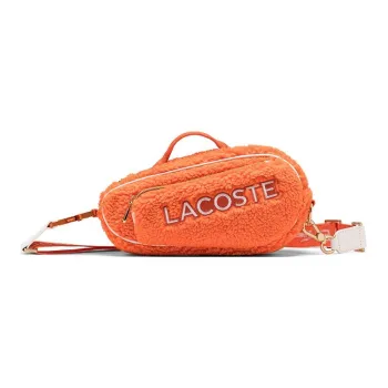 LACOSTE Fabric Shoulder Bag, Crossbody Bag, Handbag Medium Size Women's Orange
