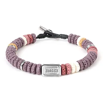 SUSOOK Volcanic Stone Bracelets Unisex Purple