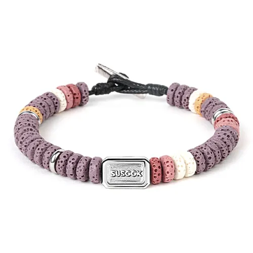 SUSOOK Volcanic Stone Bracelets Unisex Purple