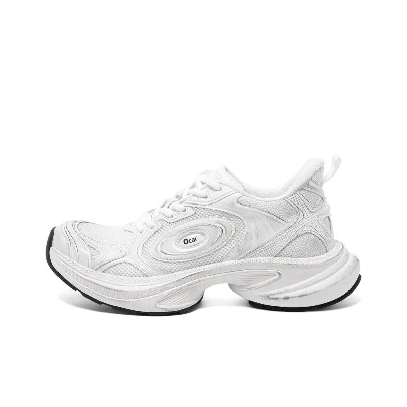 Ocai Slip Resistant Water Resistant Low Top Casual Running Shoes Unisex White-0