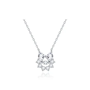 FANCI 925 Silver Set With Precious Stones Necklaces Women's