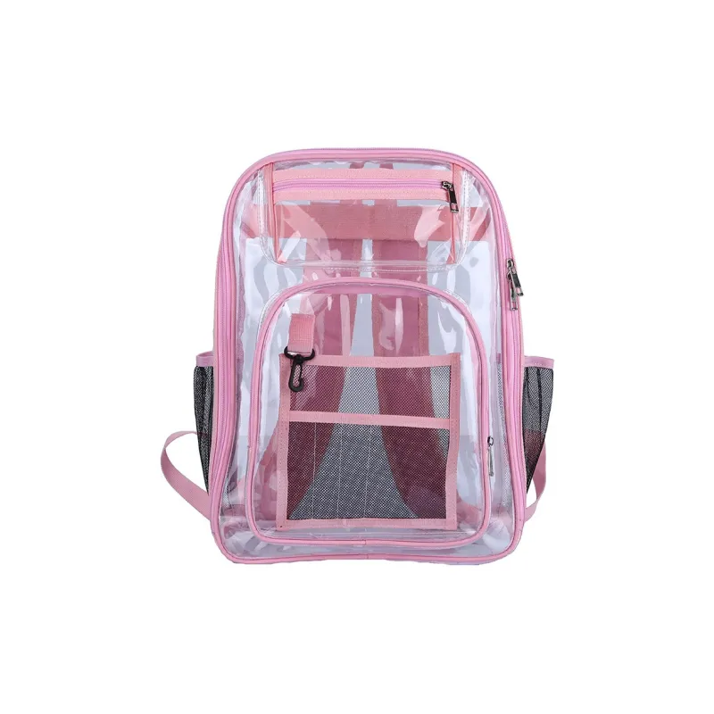 Bywhich PVC Backpack Regular Unisex Black Gray-4