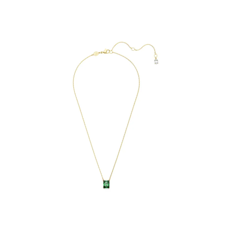 Swarovski Gold Tone Plated Necklaces Women's Green-2