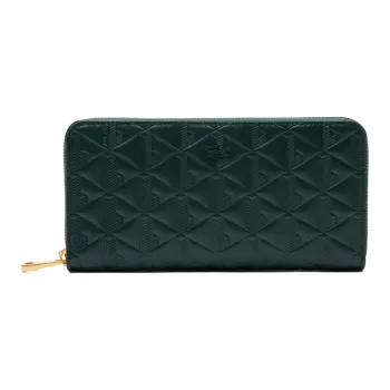 LACOSTE Cow Leather Wallet Women's Green