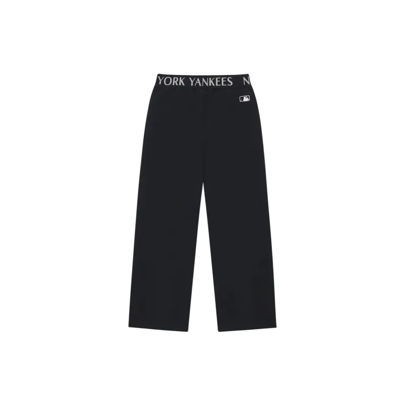 MLB New York Yankees Basic Collection 24FW Knitted Sweatpants Women's Black-1