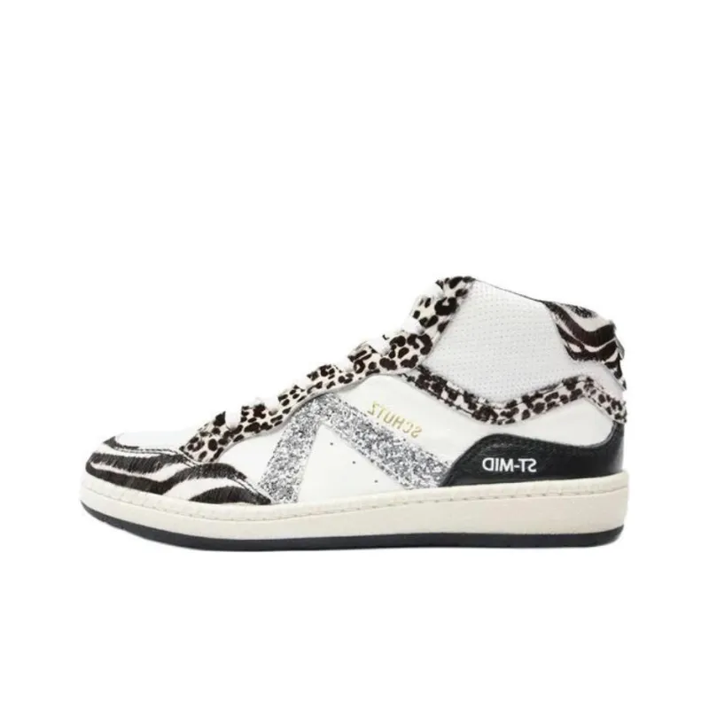 Schutz TÊNIS High-Top Skateboard Shoes Women's White-0