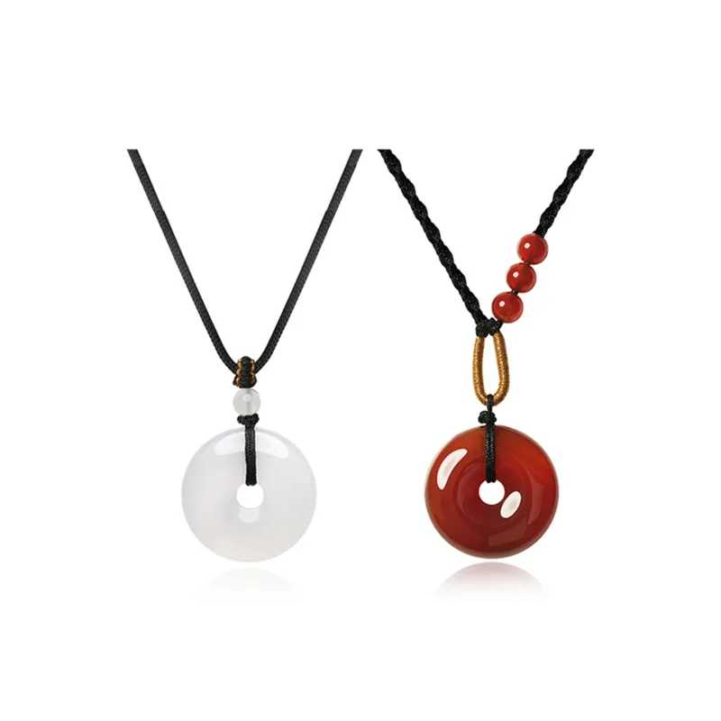 Zheng Baifu Agate Jade Necklaces Unisex-4