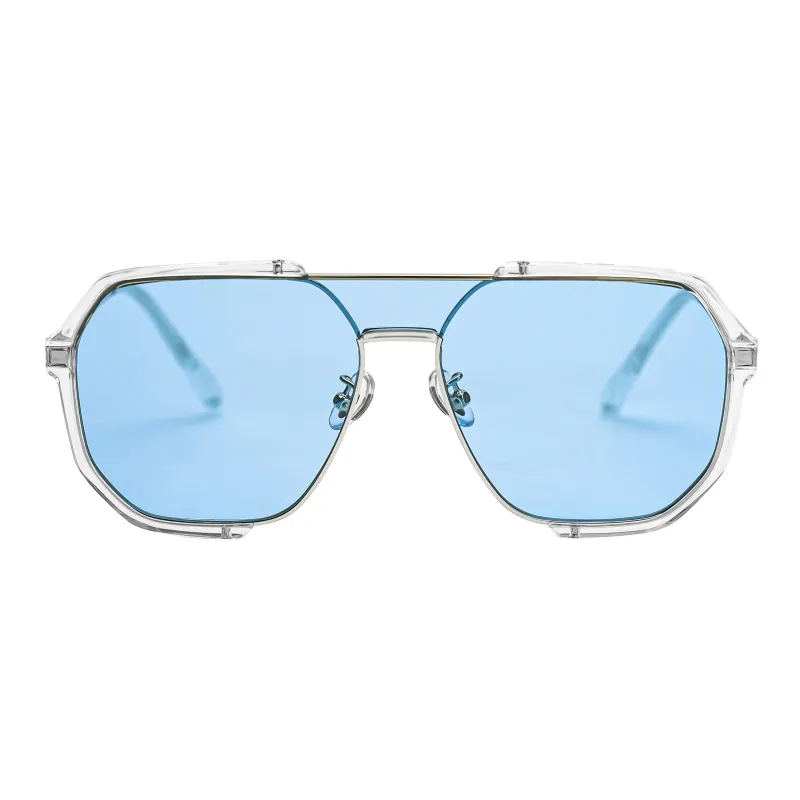 YANLE Metal Irregular Shape Sunglasses Unisex-0