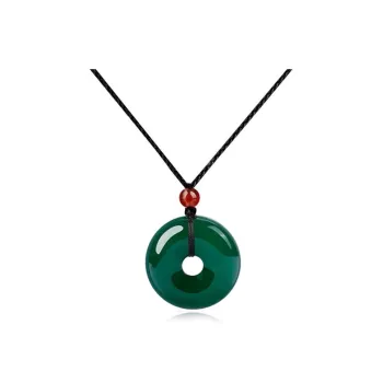 Emerald Dynasty Agate Necklaces Unisex