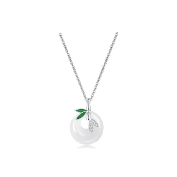 Teddy Bear Collection Chalcedony Necklaces Women's