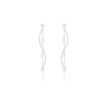 7℃ S925 Silver Drop Earrings Women's