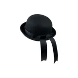 Black Hats & Caps-Black Ribbon