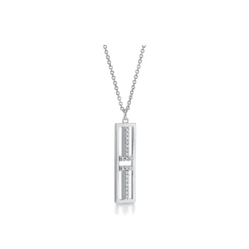 TIFFANY & CO. T Necklaces Unisex Silver