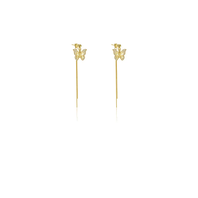7℃ S925 Silver Drop Earrings Women's-3