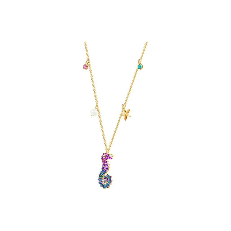 Swarovski Ocean Necklaces Women's Gold Plated-1