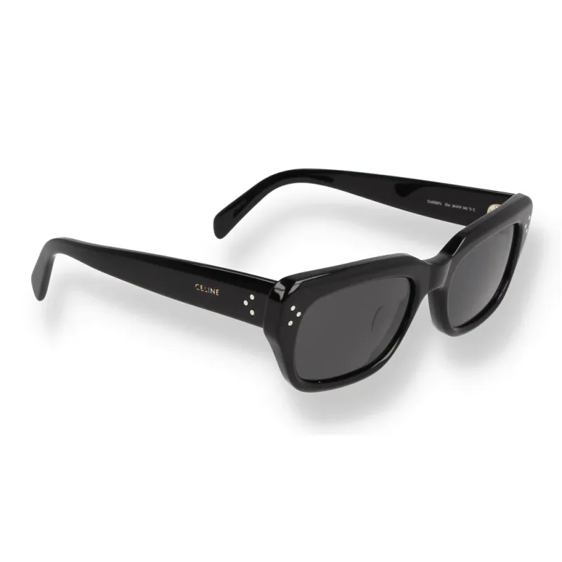 CELINE Acetate Square Sunglasses Unisex Black-0