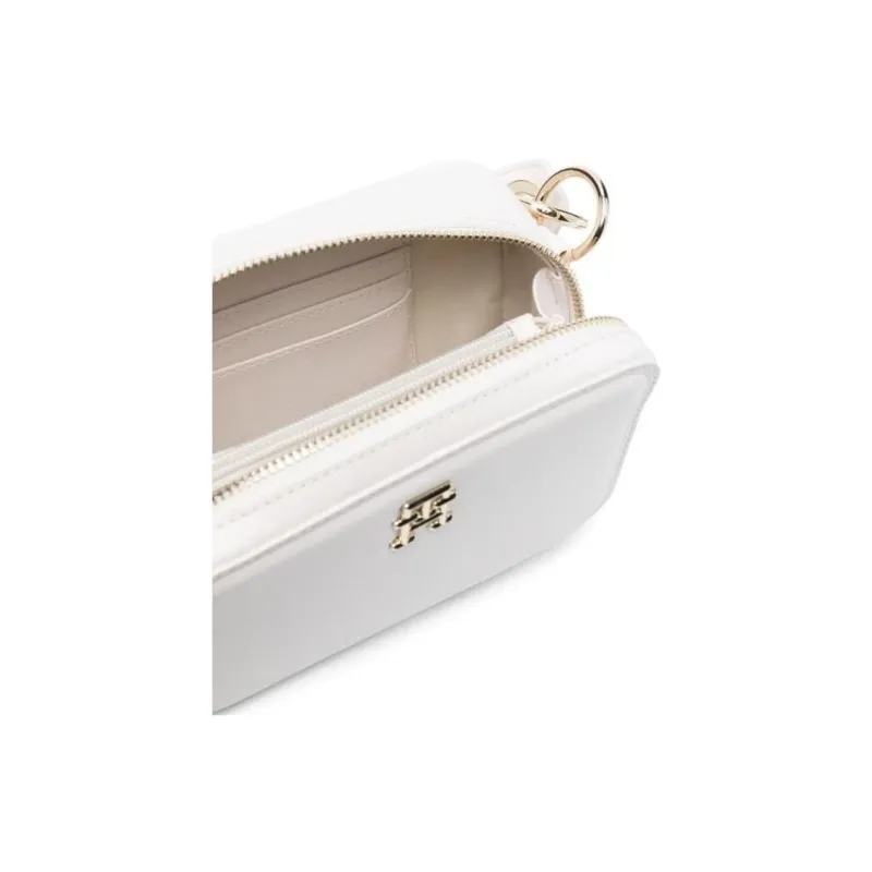 Tommy Hilfiger PU Polyurethane Camera Bag Handbag Shoulder Bag Small Size Women's White-2