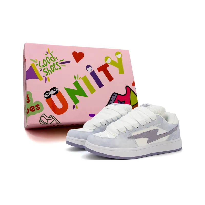 UNIITY Niche Versatile Trendy Low Top Skateboard Shoes Women's Light Purple-0