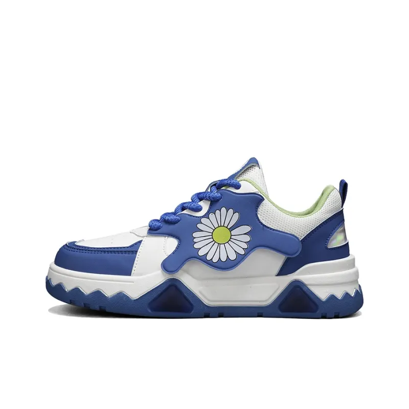 Little Daisy Small Daisy Anti Slip And Wear Resistant Height Increasing Low Top Skateboard Shoes Men's-0