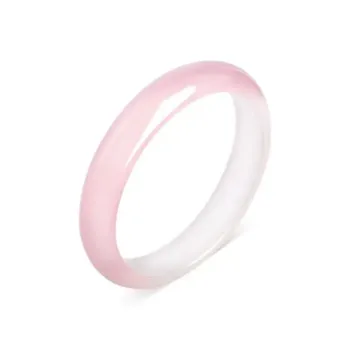 Artisan Lock Heart Jade Chalcedony Jade Bangles Women's