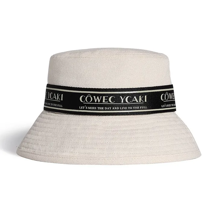 COWEC YCAKI Bucket Hats Unisex Ecru Canvas-0