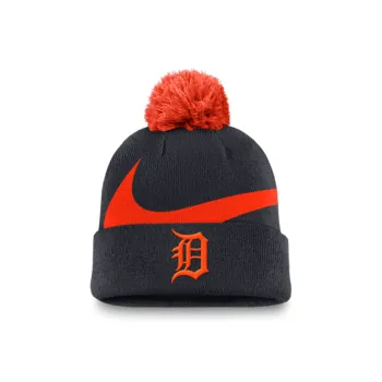 Nike Detroit Tigers Peak Men's Nike Mlb Cuffed Pom Beanie