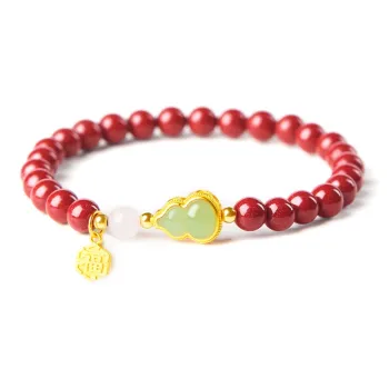 Moon Jewelry Cinnabar Jade Bracelets Unisex