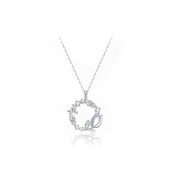 GIFU Alloy Jade Necklaces Women's Moonstone