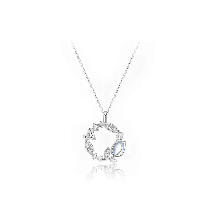 GIFU Alloy Jade Necklaces Women's Moonstone-0