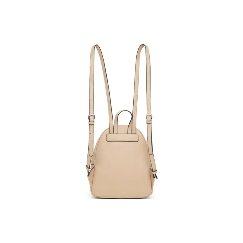 GUESS Artificial Leather Backpack Medium Size Women's Light Coffee-1