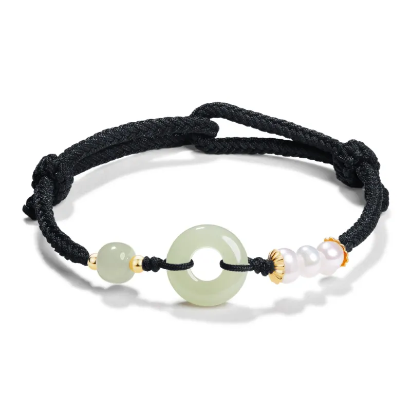 North Cain Hetian Jade Bracelets Unisex Pale Greenish White Jade-1