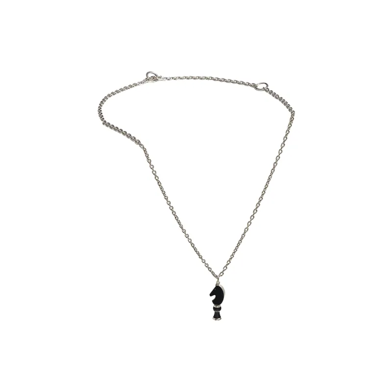 HERMES CAVALIER Metal Necklaces Unisex-2