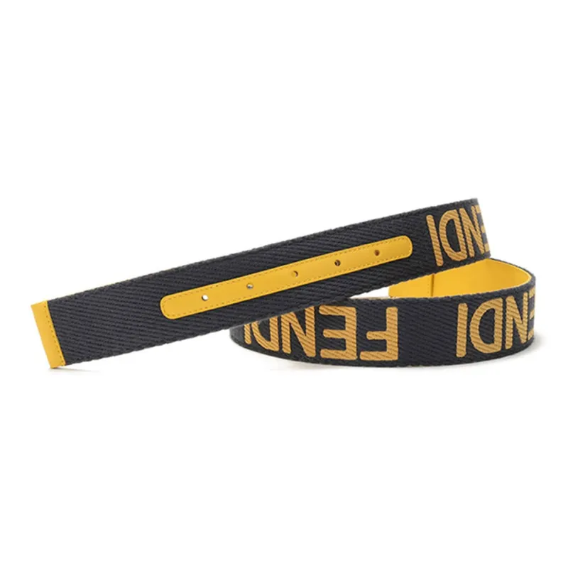 FENDI Belts Men Blue Yellow-4