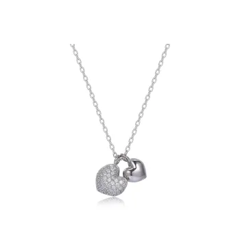 STARKING Star Trail Collection S925 Silver Zircon Necklaces Women's Silver