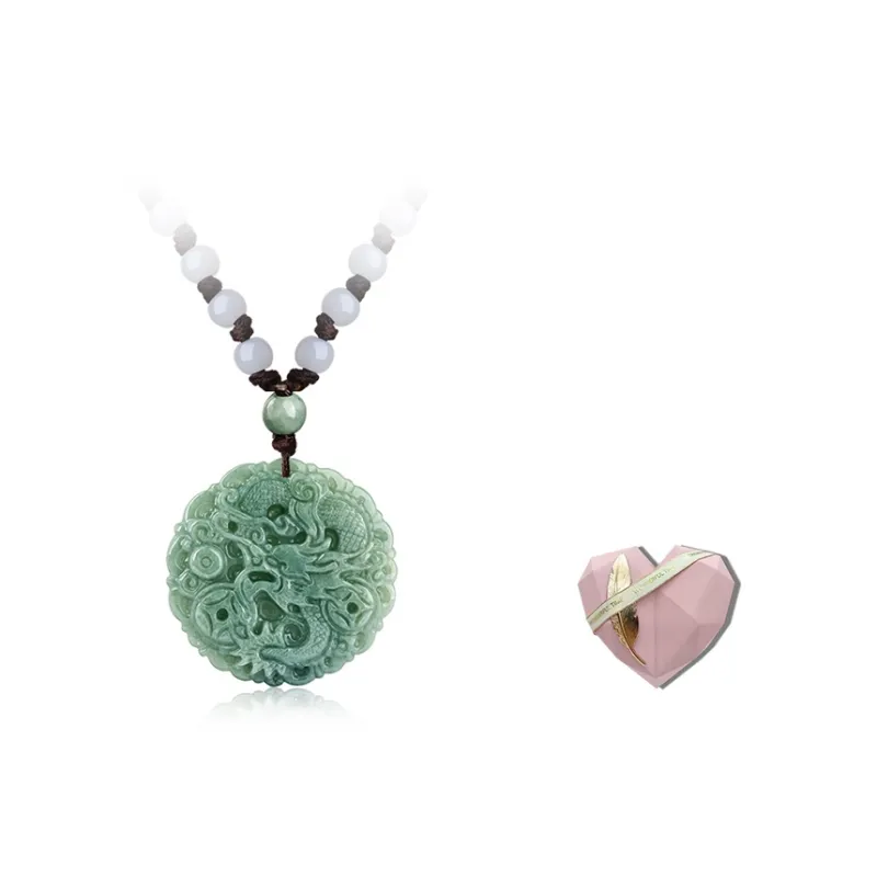 FUSSEM Bean Type Jadeite Necklaces Unisex-6