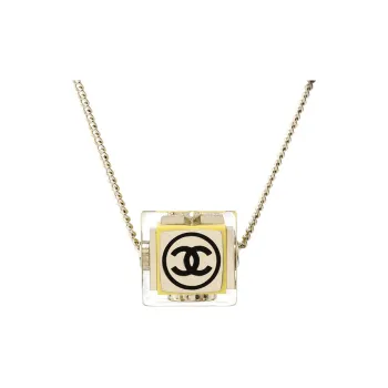 CHANEL Laces Necklaces Women's Gold
