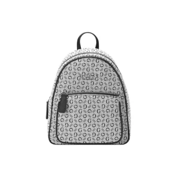 GUESS Fabric Artificial Leather Backpack Medium Size Women's Black