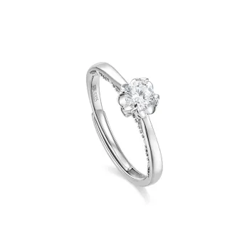 KADER 925 Sterling Silver Rings Women's Silver White, Gift Box