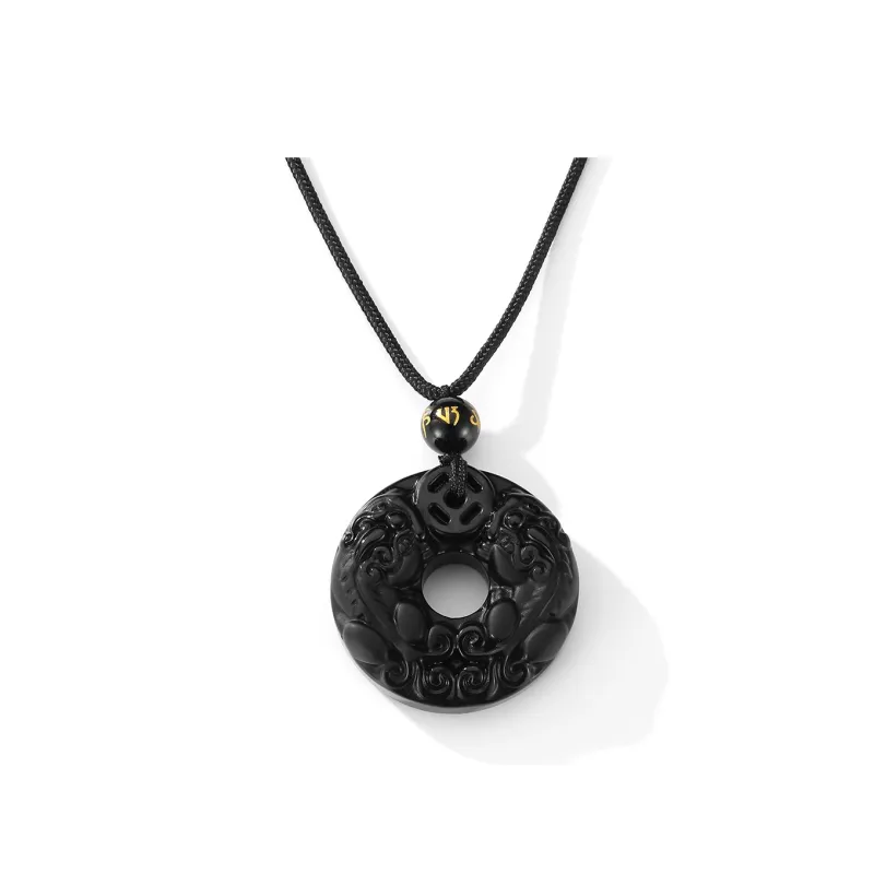 XXOFF Obsidian Necklaces Unisex-0